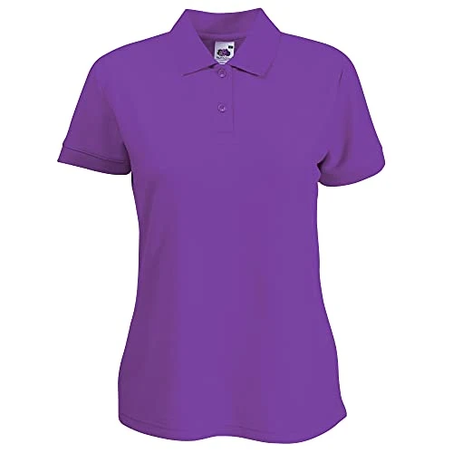 Mens 65/35 Pique Short Sleeve Polo Shirt (3XL) (Purple)