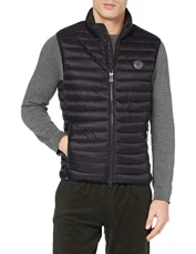 Men's 72052 Lightweight Vest with Stand-up Collar, Black, XS Men's 72052 Lightweight Vest with Stand-up Collar, Black, XS