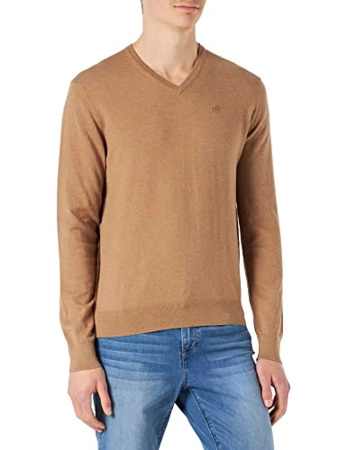 Men's 7300-85520 Pullover Sweater, Cognac, XXL