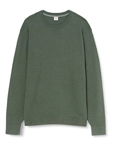 Men's 7400-25521 Sweater, Bottle Green, 4XL