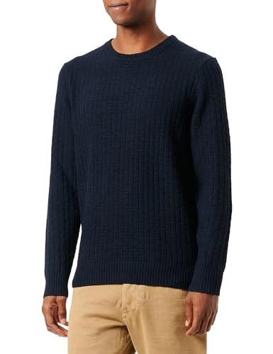 Men's 7400-45564 Crew neck jumper, Marine-390, L