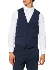 Men's 780200-99801 Waistcoat, Blue, 26