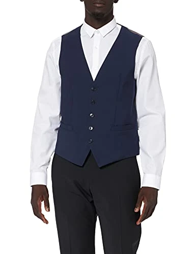 Men's 780600-99770 Waistcoat, Blue, 20