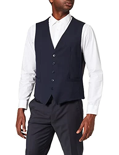 Men's 780600-99770 Waistcoat, Blue, 28