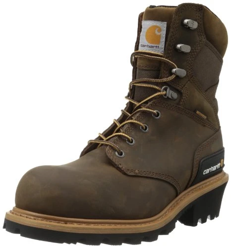 Men's 8" Waterproof Composite Toe Leather Logger Boot CML8369