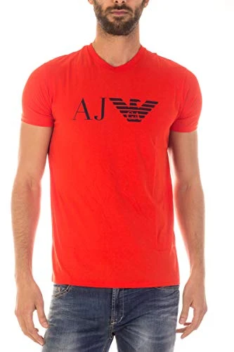 Men's 8N6T996JPFZ T-Shirt, Red, Large