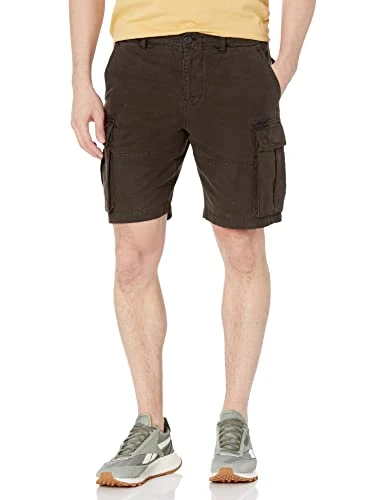 Men's 9" Canvas Cargo Short, Raven, 32