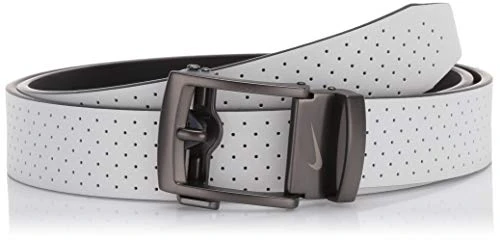 Men's ACU Fit Ratchet Belt, White-Perforated, One Size