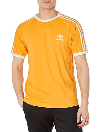 Men's Adicolor 3-Stripes Tee T-Shirt, Gold, S