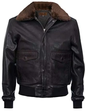 Men's Air Force A2 USAF Brown Pilot Aviator Real Leather Flight Bomber Jacket 5XL Men's Air Force A2 USAF Brown Pilot Aviator Real Leather Flight Bomber Jacket 5XL