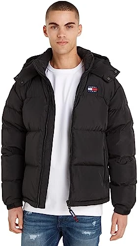 Men's Alaska Puffer Winter Jacket, Black (Black), XS