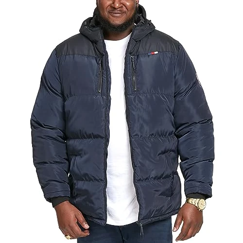 Mens Alban Big Tall Padded Quilted Printed Puffer Jacket - 4XL