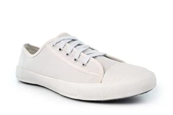 Mens All White Pumps Mens Canvas Shoes Mens Pumps Mens Plimsolls Mens Low Tops Mens Low Top Shoes Mens Trainers Boys Canvas Shoes Boys Plimsolls Boys White Plimsolls Lace Up All White 8 UK