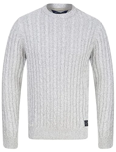 Men's 'Alonso' Chunky Cable Knit Crew Neck Jumper