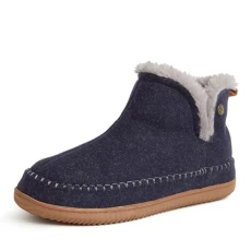 Men's Alpine Brixen Boot Slipper, Navy Heather, M Men's Alpine Brixen Boot Slipper, Navy Heather, M