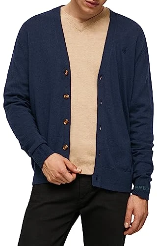 Men's Andre Cardigan Sweater, Blue (Dulwich), L