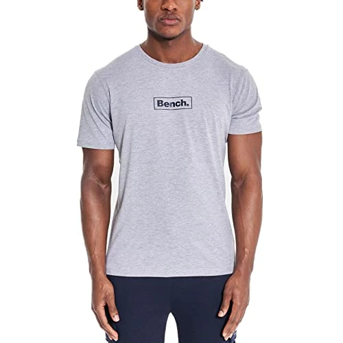 Mens Angus Crew Neck T-Shirt - Grey - L