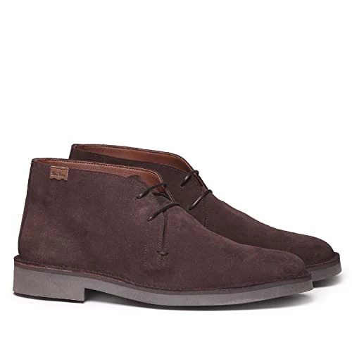 Men's Ankle Boot Made of Suede - Jacob-SY Brown, 44 EU - 10 UK