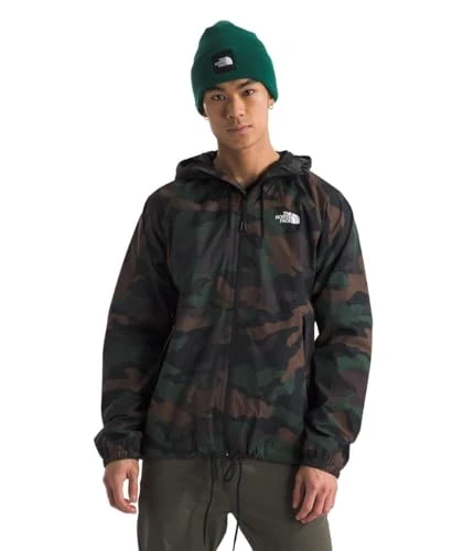 Men's Antora Rain Hoodie (Big and Standard Size), TNF Black TNF Camo Print, Large