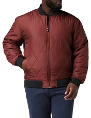 Men's Apex Quilted Jacket Jacket,Dark Brown,M