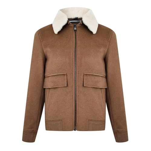 Mens Aruncus Bomber Jacket Tan L