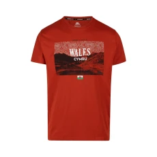 Mens Ashta Printed T hirt Salsa - Red