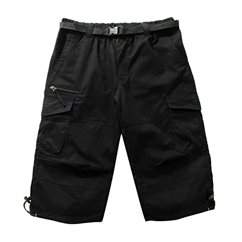 Men's Athletic Hiking Shorts standard-fit comfortable fashion shorts for men 2022 soild color Wrinkle-Free male workout clothes Hiking Thanksgiving Men's Running Clothing