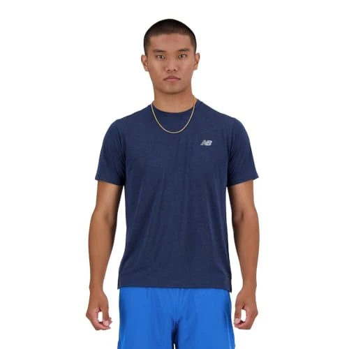 Men's Athletics T-Shirt, Nb Navy Heather, Large