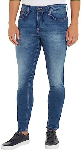 Men's Austin Slim Tapered Wmbs Jeans, Wilson Mid Blue Stretch, 34W / 32L
