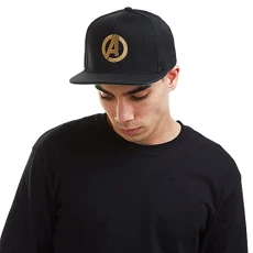 Men's Avengers Logo Baseball Cap, Black (Black Blk), One (Size:ONE Size) Men's Avengers Logo Baseball Cap, Black (Black Blk), One (Size:ONE Size)