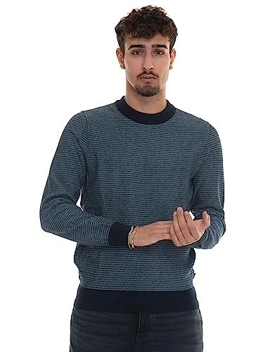 Men's Avobano Knitted Sweater, Dark Blue, S