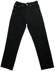 MENS AZTEC HEAVY DUTY REGULAR FIT 100% COTTON 5 POCKET JEAN WITH ZIP FLY COLOUR BLACK Waist 36'' Short (29'') MENS AZTEC HEAVY DUTY REGULAR FIT 100% COTTON 5 POCKET JEAN WITH ZIP FLY COLOUR BLACK Waist 36'' Short (29'')