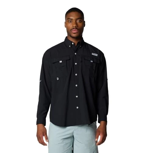 Men's Bahama II Long Sleeve Shirt, 2024 Black, XX-Large