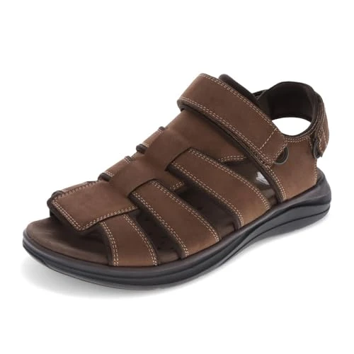 Men's Banbury Fisherman Sandal, Dark Tan, 9