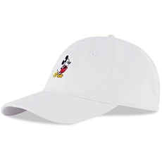 Men's Baseball Cap, Mickey Mouse Adjustable Hat for Adult, White, L-XL Men's Baseball Cap, Mickey Mouse Adjustable Hat for Adult, White, L-XL
