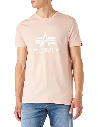 Men's Basic Short Sleeve T-Shirt, Pale Peach, XL