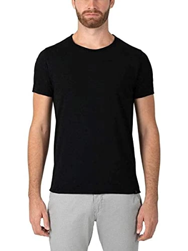 Men's Basic Slub T-Shirt, Black (Caviar Black 9151), Xx-Large