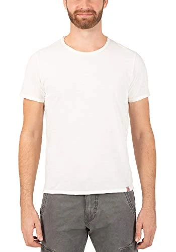 Men's Basic Slub T-Shirt, White (Pure White 0100), X-Large