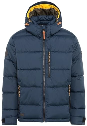 Men's Basic Winter Quilted Jacket, Blue, 102 cm