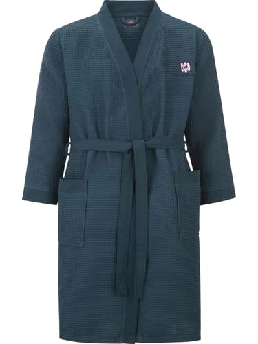 Men's Bathrobe Aretti, petrol, 4XL