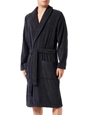 Men's Bathrobe Cotton, Blue (Desert Sky), XL