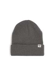 Men's Beanie Double Knit Mohair, Dark Grey Heather, One Size Men's Beanie Double Knit Mohair, Dark Grey Heather, One Size