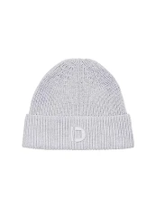 Men's Beanie hat, 15398-Light Stone Grey Melange, One Size