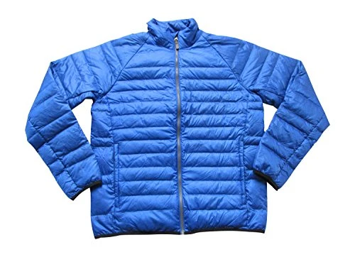 Mens Bear Head Water Repellent Padded Bomber Jacket Goose Down 5503J Coat (XXXL 3XL, 454 Blue)