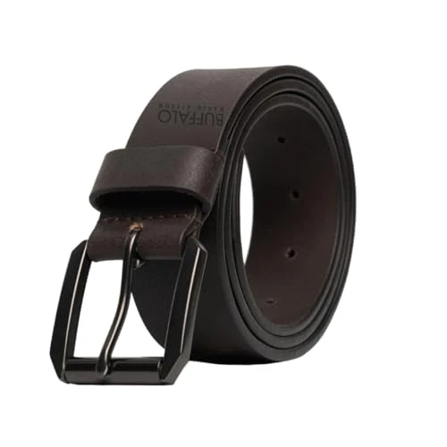 Mens Belt | 40mm Black Belt/Dark Brown Belt | 100% Genuine Leather Belt | Mens Belts for Jeans, Dark Brown, 36