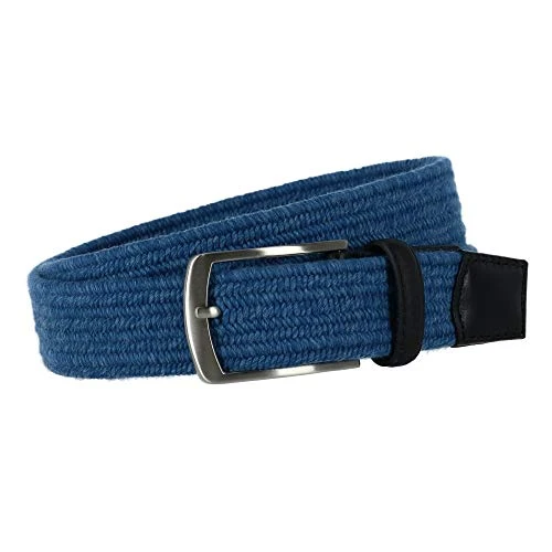 Men's Belt, Blue/Dkblue, Medium