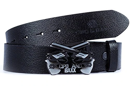 Men's Belt CG148-bans Black 100cm x 4,3cm