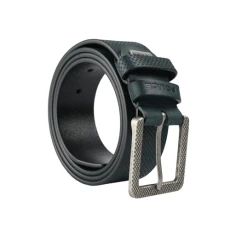 Men's Belt in Genuine Leather, Sporty, 4 cm High, Shortenable, Nickel Free, blue 9, 115 cm (TG 48-52) Men's Belt in Genuine Leather, Sporty, 4 cm High, Shortenable, Nickel Free, blue 9, 115 cm (TG 48-52)