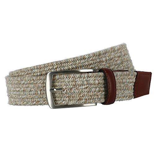 Men's Belt, Khaki/Cream, 34