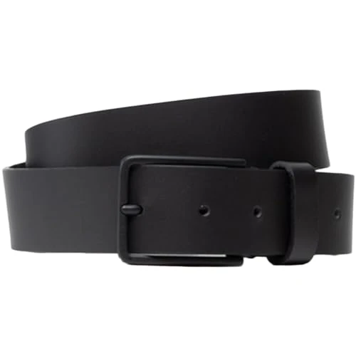 Men's Belt U Black BM7574LEA30BLA.95 Adjustable Leather Belt Black 95 Choice = P, Bla-black, M